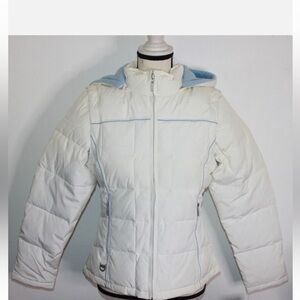 Esprit down puffer jacket to vest. Size large.